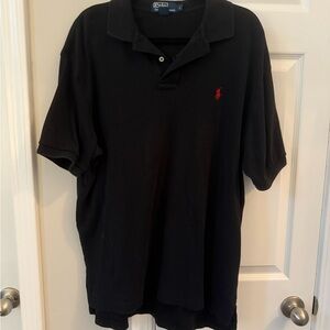 Ralph Lauren Black Polo Shirt Classic Style